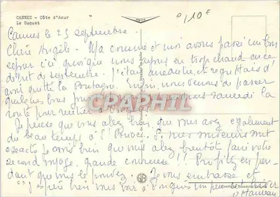 Cannes - Le Suquet — numer seryjny 01/10 — Rewers