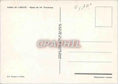 Valle dell'UBAYE — Alpi di Alta Provenza — Collezione L'EDÉ, S2 Rue Marueil, (04400) Barcelonnette — Verso