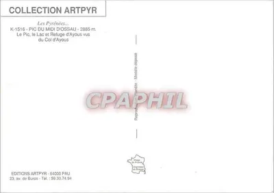 Pic du Midi d'Ossau — Lago e Refúgio de Ayous — Edições ARTPYR — Verso