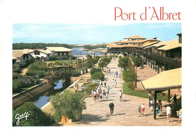 Porto de Albret — vista do porto e dos edifícios — Guelfi