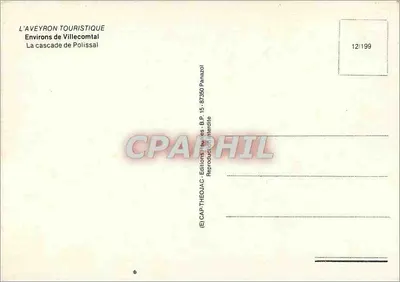 Wodospad Polissal — Okolice Villecomtal — L'Aveyron Touristique, Wydawnictwo Panazzo — Rewers