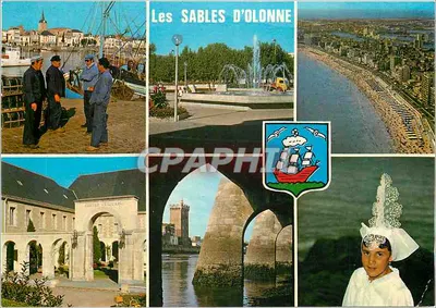 Les SABLES D'OLONNE — panoramisch uitzicht en lokale scènes