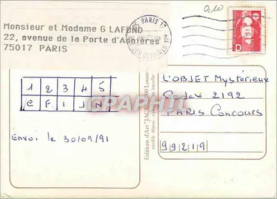 Carantec — Côte du Léon — Wydawnictwo Sztuki 'JACK 700' — Rewers