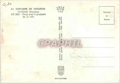 Châteaulin (29) — Vecchio ponte vicino alla città — Edizioni d'Arte Jos — Verso