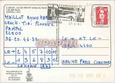 The Motor Boats of the Island of Brehat — Les Éditions du Gabier, n° 391/22 — Back
