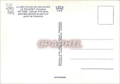 Le Folgoët — Jubé do século XV — Éditions d'Art JOS — Verso