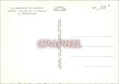 Kaplica Madelaine — Dolna Bretania — Wydawnictwa Sztuki JOS, Châteaulin — Rewers