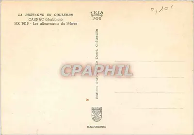 I allineamenti del Ménech — Carnac (Morbihan) — Éditions d'Art Jos, Châteaulin — Verso