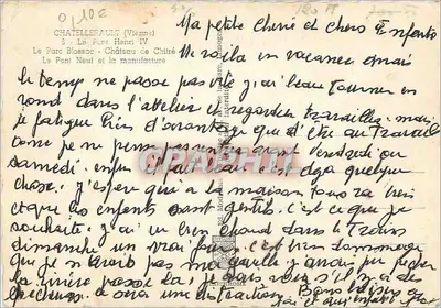 Châtellerault — Vista de vários locais — Verso