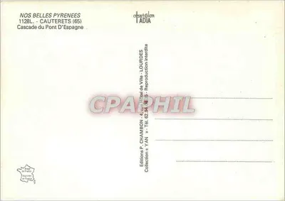 Wodospad Pont d'Espagne — Cauterets (65) — Wydawnictwo P. Chambon — Rewers