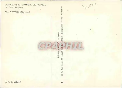 Côte d'Opale — paisagem de dunas ao pôr do sol — Edições Jean-Jaurès — Verso