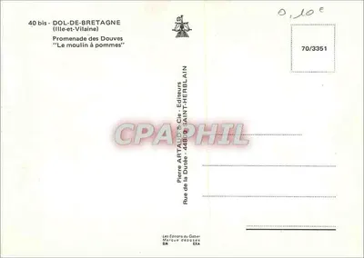 A moinha de maçãs — Dol-de-Bretagne (Ille-et-Vilaine) — Pierre Artaud & Cie - Editores — Verso