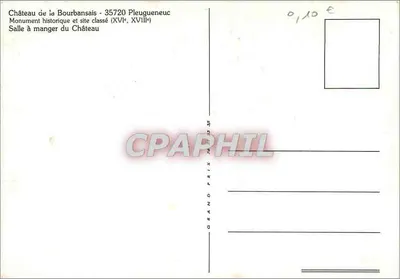 Jadalnia Zamku Bourbansais — Zamok z klasyfikacją — Rewers