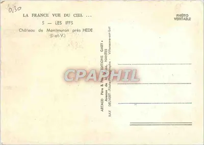 Kasteel van Montmurian — bij Héde (Il-et-V.) — Uitgever Gaby, Nantes — Achterkant