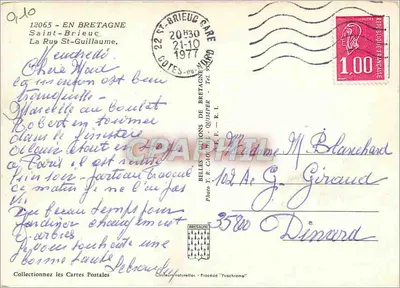 Ruas Pedonais — Saint-Brieuc — Edições L. R. Caouin, n° 3580 — Verso