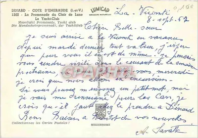 Dinard - Costa de Esmeralda — O Clube de Yatch — editor LUMICAP — Verso