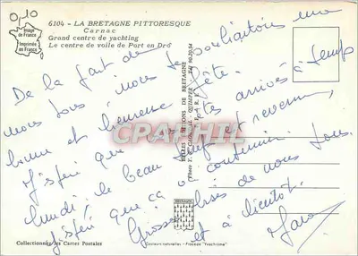 Centro Nautico di Port en Drô — Carnac — Edizioni della Bretagna Pittoresque — Verso