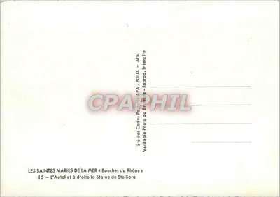 लेस सेंट्स-मेरी-डे-ला-मेर — सेंट सारा का आल्टर और स्टैच्यू — APA — पीछे