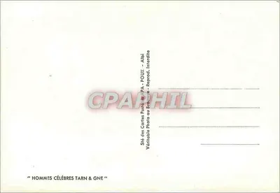 Homens famosos do Tarn-et-Garonne — Marquês de Pompignan, Jean-Auguste-Dominique Ingres, Léon Cladel — Verso