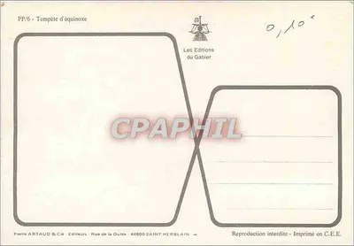 समानांतर चक्रवात — एडिशन डू गैबियर, संख्या PP/6 — पीछे