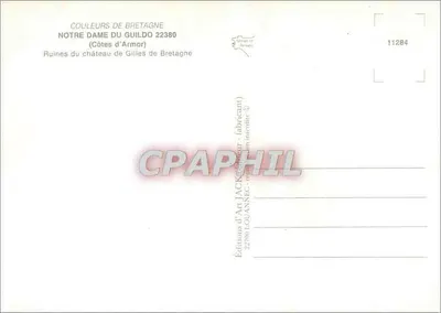 Notre Dame du Guildo — Ruiny zamku Gillesa z Bretanii — Éditions d'Art Jackouanne — Rewers