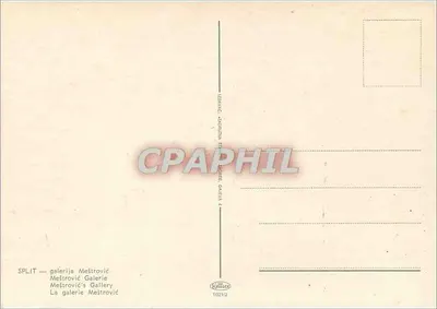 SPLIT — galerija Meštrović — wydawca Kamak, n° 1021/2 — Rewers