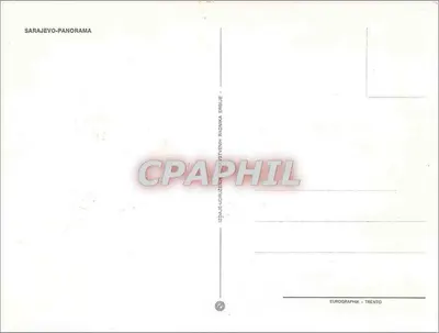 Panorama Sarajewa — widok z wysokiego miejsca — EUROGRAPHIK - TRENTINO — Rewers