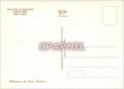 Runan — A Igreja — Edições de Arte 'Jack' n° 6909 — Verso