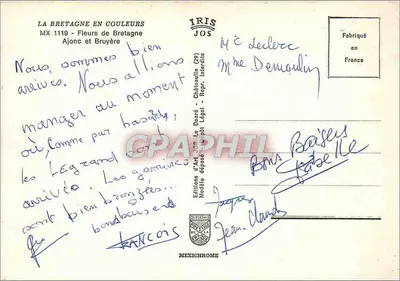 W Bretanii... — Kwiaty Bretanii — Wydawnictwo Sztuki JOS — Rewers