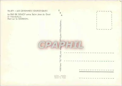 Le Pas de Soucy — Most nad Gardonem — Wydawnictwo Cauriès Naturelles — Rewers