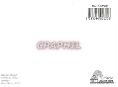 Habitation Clément — Dziedziniec Acajou — Éditions La Case à Rhum — Rewers