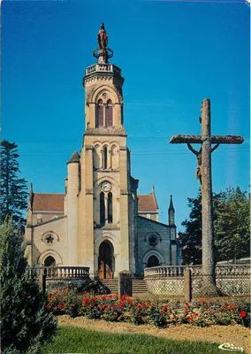 Abadia de Maylès (Landes) — A igreja — Impressor Combier
