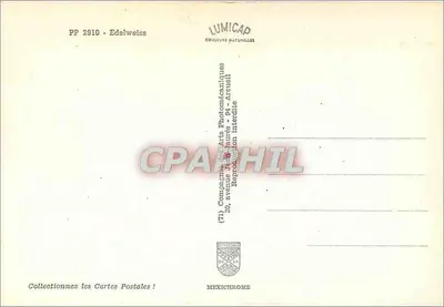 Edelweiss — berg — uitgever LUMICAP — Achterkant