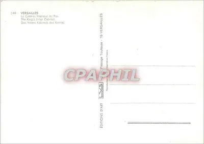 Versailles — Le Cabinet Intérieur du Roi — Éditions d'Art — Verso
