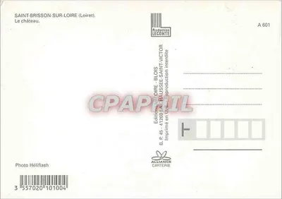 Saint-Brisson-sur-Loire — El castillo — Ediciones Leconte — Reverso