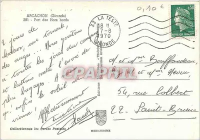 Port des Hors-bords — Arcachon — Wydawnictwo Mexichrome — Rewers