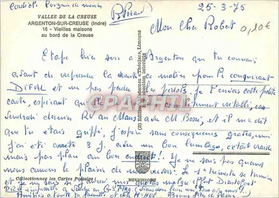 Argenton-sur-Creuse — Velhas casas — IRIS — Verso