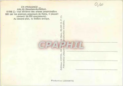 Arles — Amfiteatr rzymski i teatr starożytny — Éditions BLOIS — Rewers