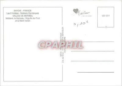 Wyspa Méribel — Savoie - Francja — Rewers