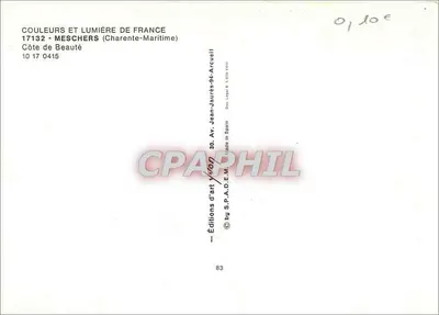 Meschers-sur-Gironde — Lembrança de Meschers — Edições de Arte S.P.A.D.E.M. — Verso