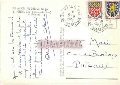 Falaise Mesnil-Val — Seine-Maritime — Wydawnictwo L'APIE — Rewers