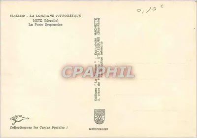 La Porte Serpencise — Metz (Moselle) — Éditions Hachette — Rewers