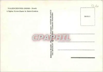 Valenciennes (59300 - Nord) — La Iglesia de Notre-Dame le Saint-Cordon — Éditions MAGE - 36, rue H. Fournier - Drancy — Reverso
