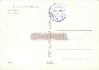 Le Calvaire — Saint-Martin-du-Canigou — Wydawnictwo Estel, n°10001 — Rewers