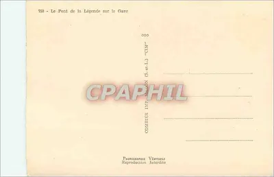 Sauveterre-de-Béarn — Ponte della Leggenda sul Gave — Combier Imp. (S.-et-L.) — Verso