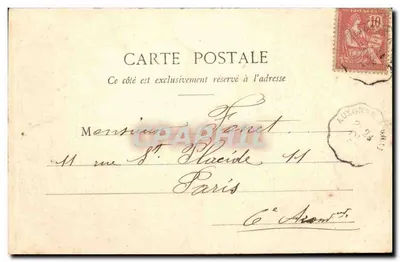 Chez le Coiffeur — On soigne ses clients — Phototype A. Bergeret & Cie, Nancy — Verso