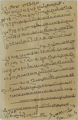 Pássaro em galho florido — carta postal indiana — editor desconhecido — Verso
