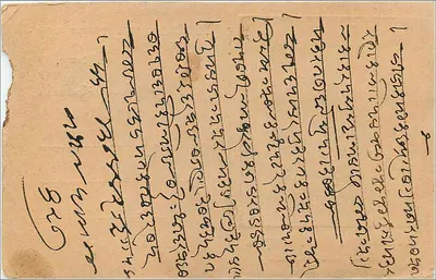 B. Mohan Lall Gupta'nın Portreleri — Kamptee, C.P. — Arka yüz