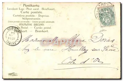 Fioletki — Ilustrowana karta pocztowa — Graphil nr 2327 — Rewers