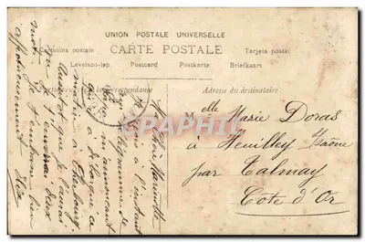 Giovane donna in abito di stile 1906 — Laparcerie — n°1294 — Verso